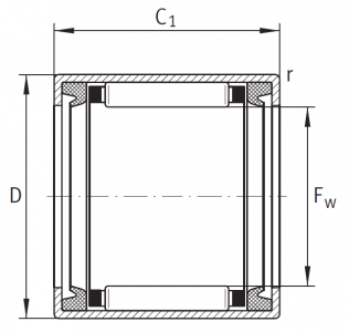 Подшипник Серия HK Подшипник HK 1416 2RS по выгодным ценам Электросталь