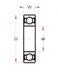 Подшипник Высокотемпературные подшипники Подшипник 6205 BHTS ZZ C4 220°-250° по выгодным ценам Электросталь